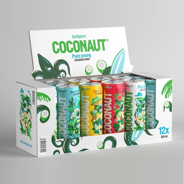 COCONAUT Water Mixed Box - 4 different flavours!
